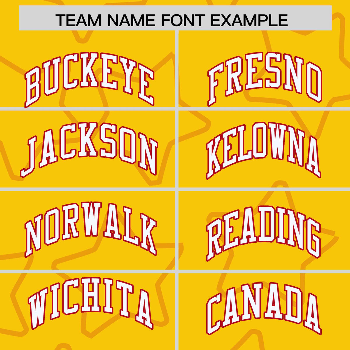 Custom Gold Red Varsity Full-Snap Star Pattern Letterman Baseball Jacket