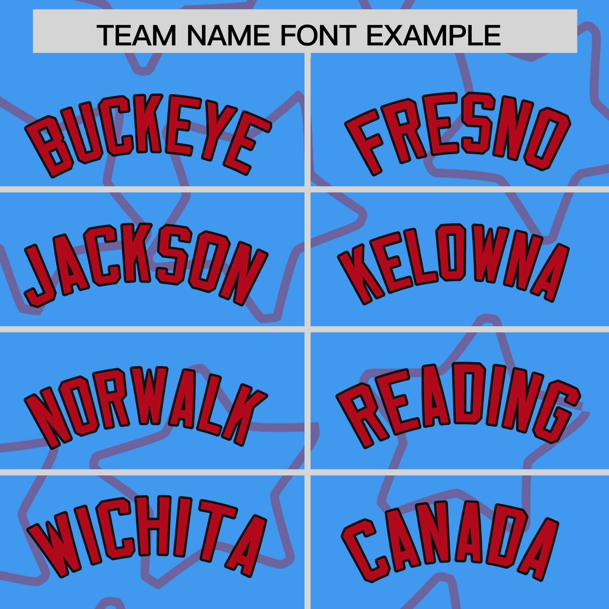 Custom Powder Blue Red Varsity Full-Snap Star Pattern Letterman Baseball Jacket