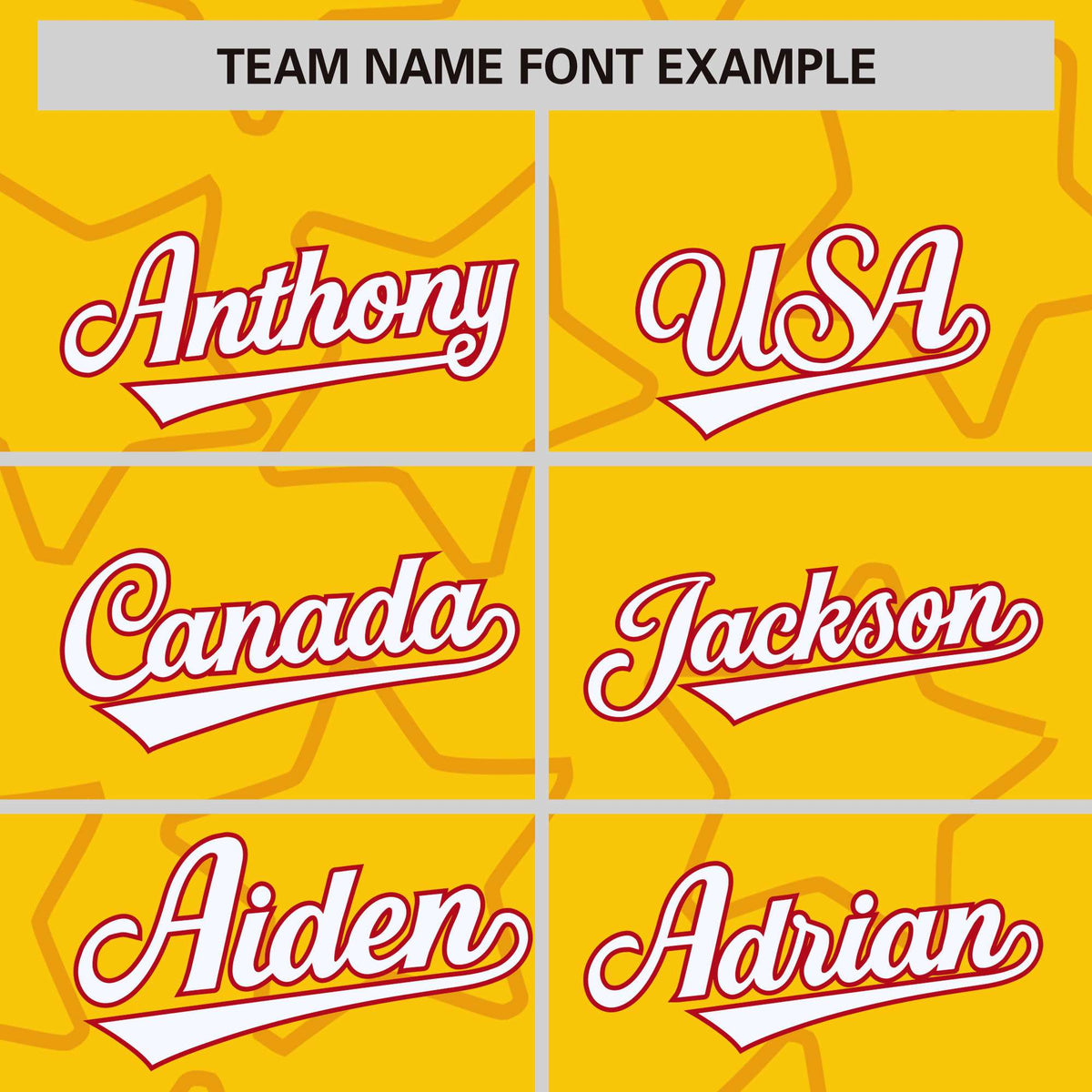 Custom Gold Red Varsity Full-Snap Star Pattern Letterman Baseball Jacket