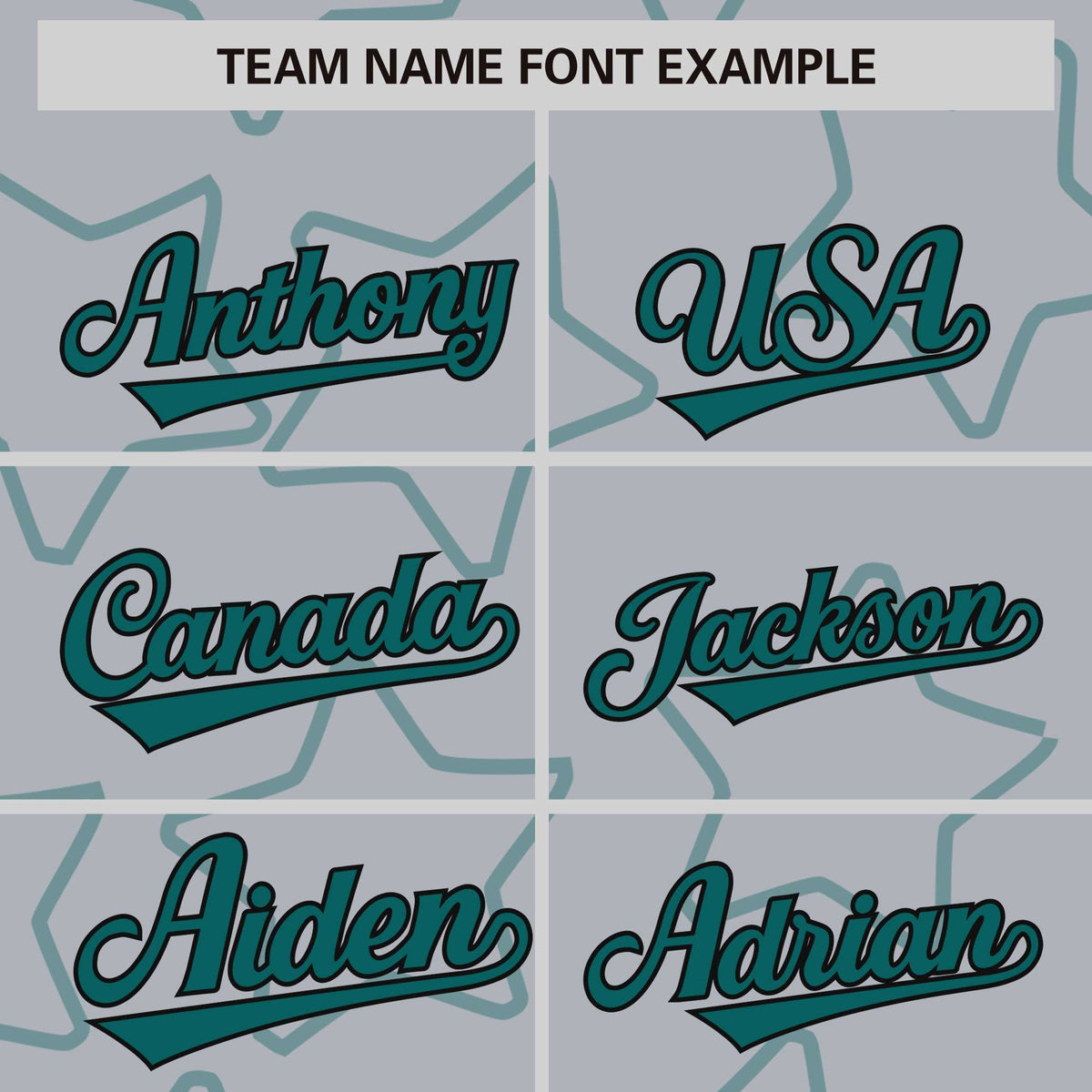 Custom Gray Aqua Varsity Full-Snap Star Pattern Letterman Baseball Jacket