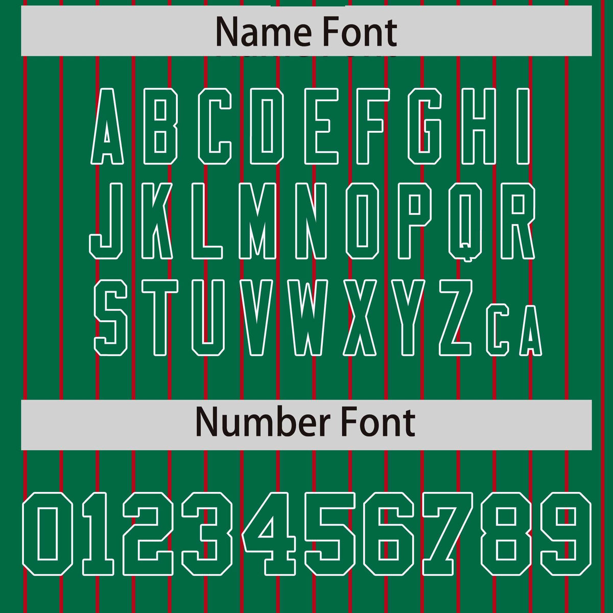 Custom Kelly Green Red Raglan Sleeves Varsity Full-Snap Pinstripe Letterman Baseball Jacket