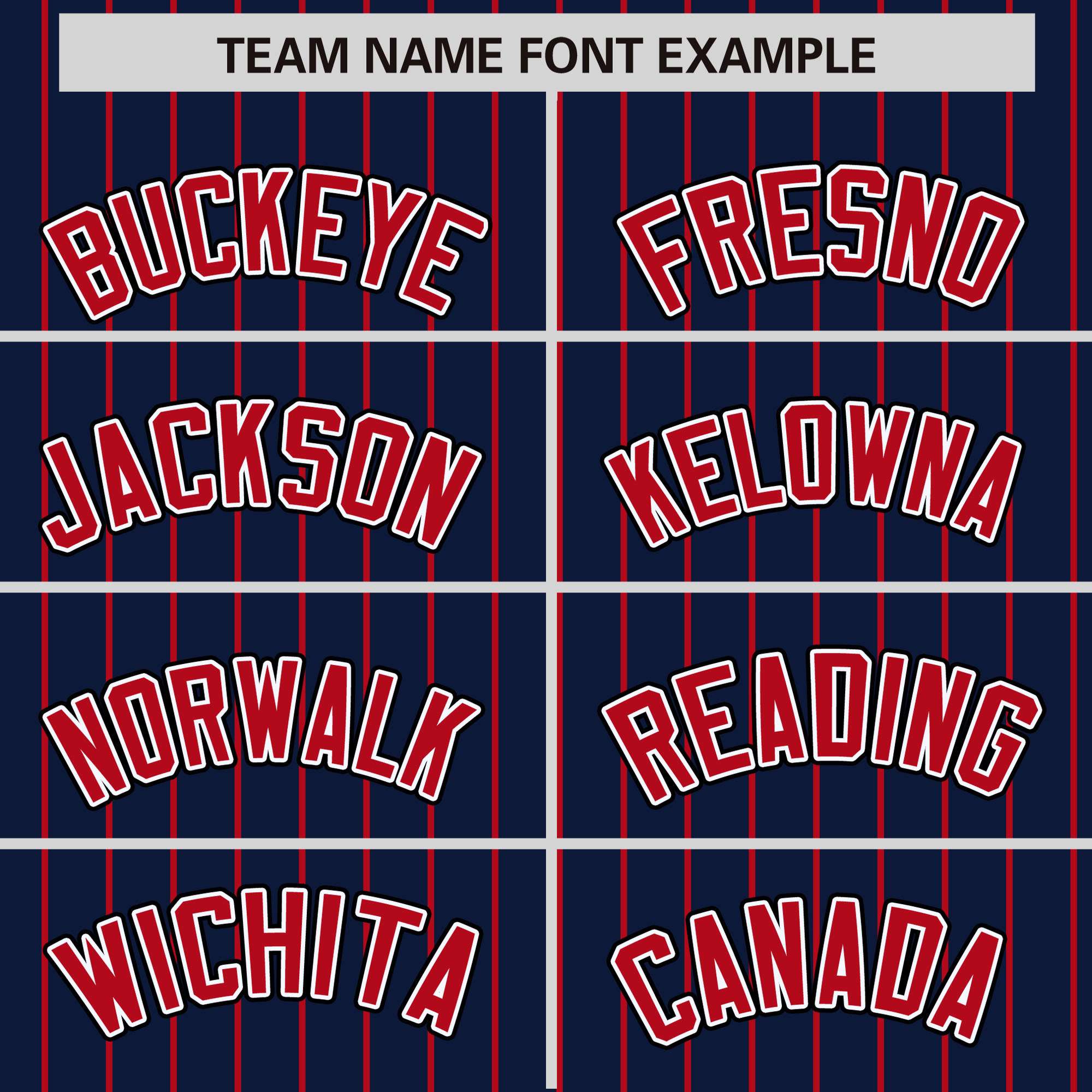 Custom Navy Red Raglan Sleeves Varsity Full-Snap Pinstripe Letterman Baseball Jacket