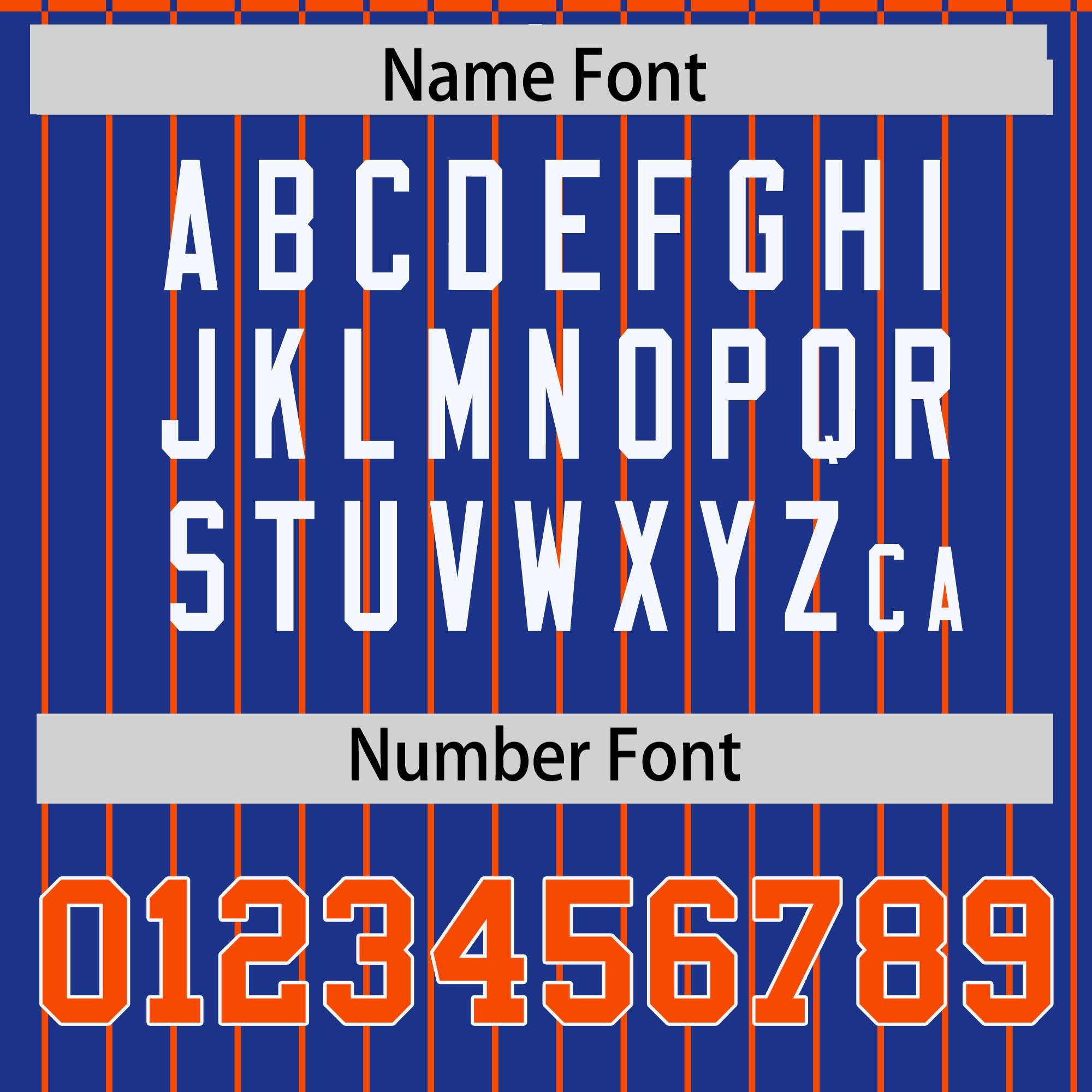 Custom Orange Royal Raglan Sleeves Varsity Full-Snap Pinstripe Letterman Baseball Jacket