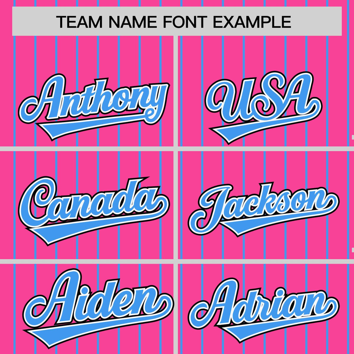 Custom Pink Powder Blue Raglan Sleeves Varsity Full-Snap Pinstripe Letterman Baseball Jacket