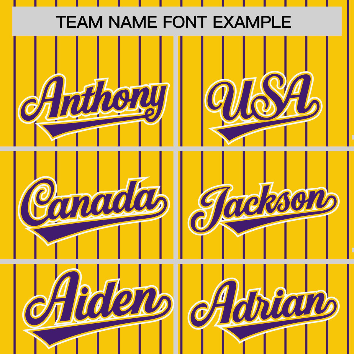 Custom Gold Purple Raglan Sleeves Varsity Full-Snap Pinstripe Letterman Baseball Jacket