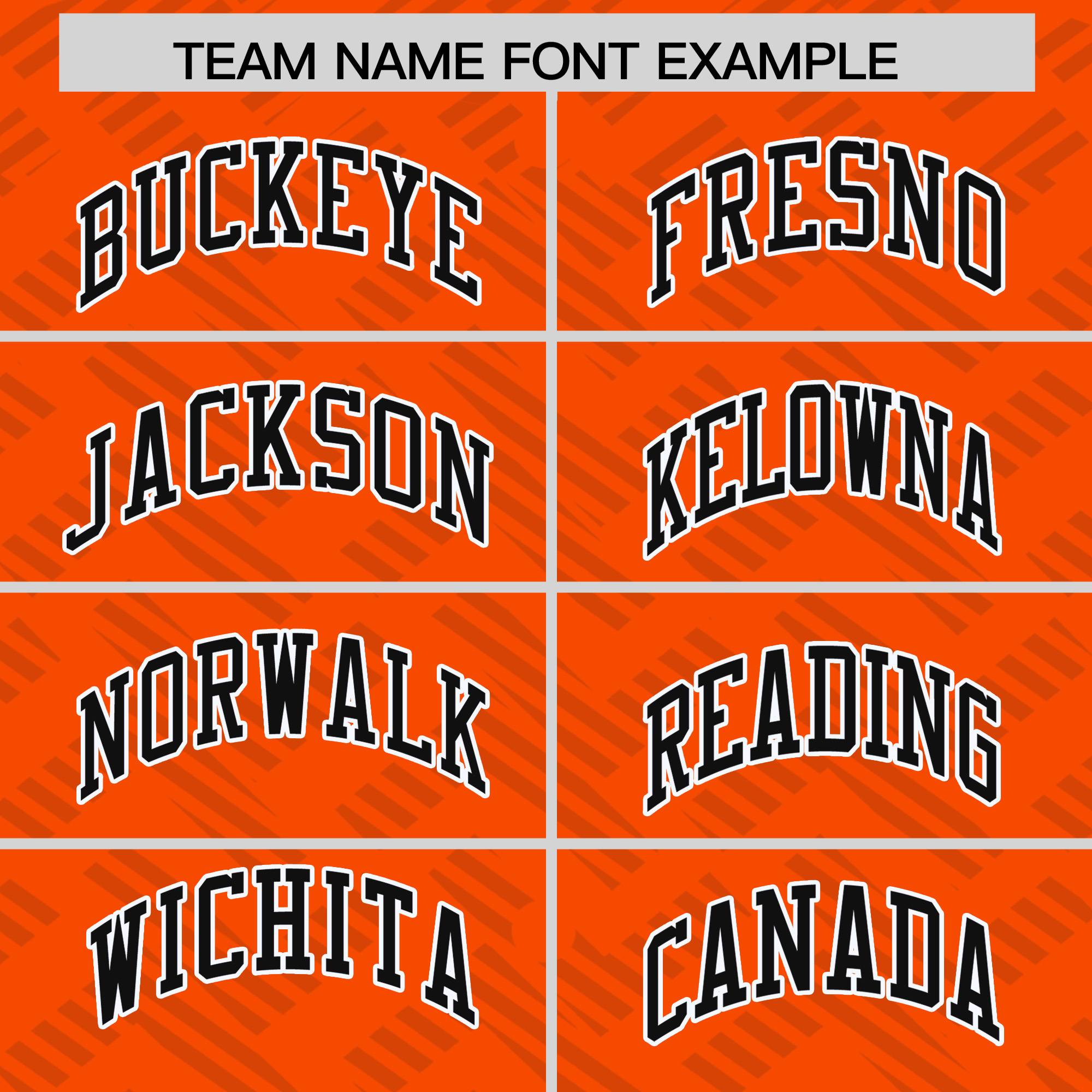 Custom Orange Black L Pattern Varsity Raglan Sleeves Full-Snap Letterman Baseball Jacket