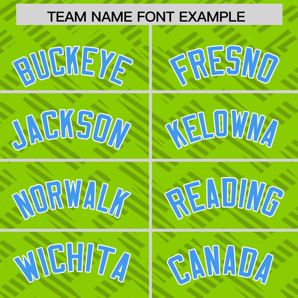 Custom Neon Green Powder Blue L Pattern Varsity Raglan Sleeves Full-Snap Letterman Baseball Jacket