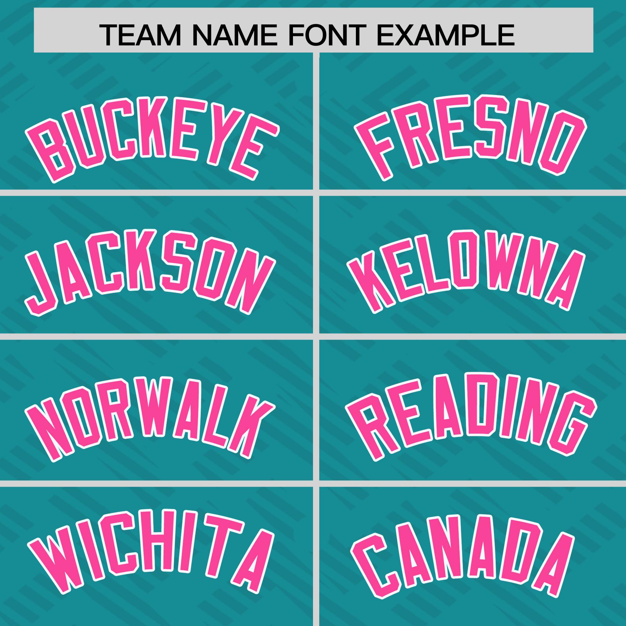 Custom Aqua Pink L Pattern Varsity Raglan Sleeves Full-Snap Letterman Baseball Jacket