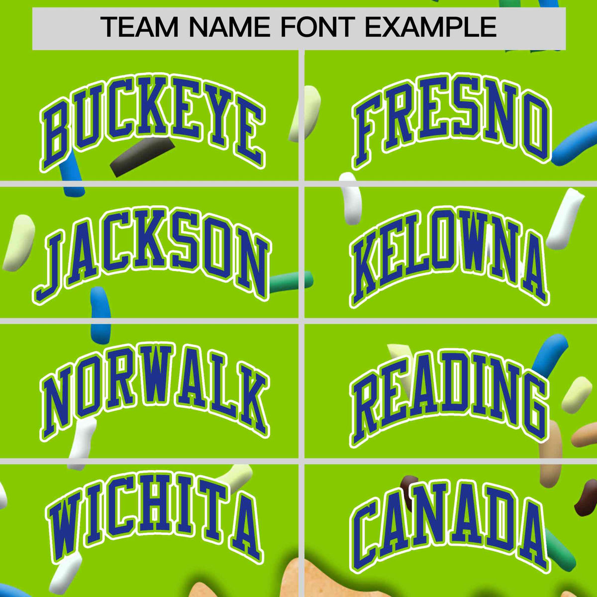 Custom Neon Green Ice Cream Cone Graffiti Pattern Full-Snap Varsity Letterman Jackets