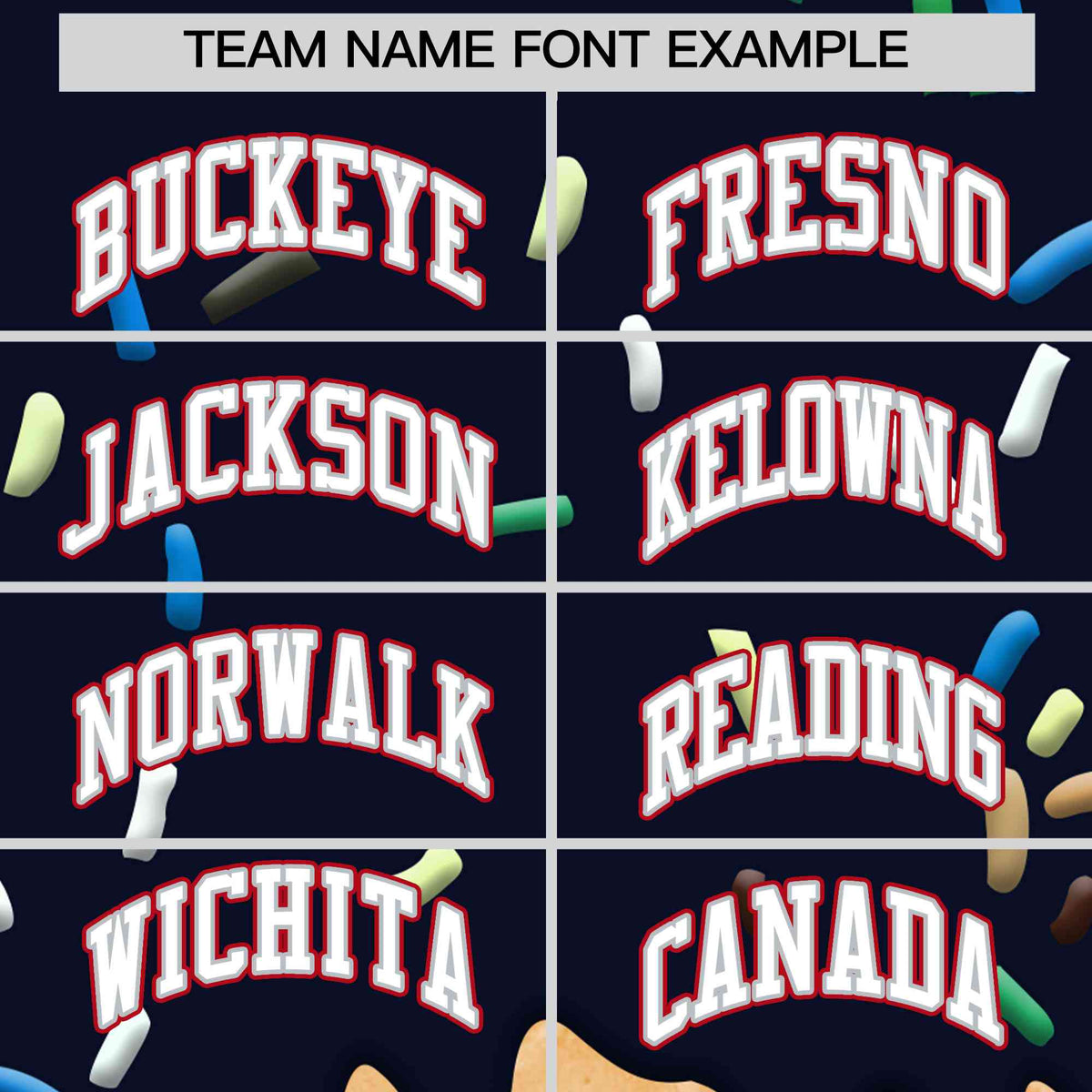 Custom Navy Ice Cream Cone Graffiti Pattern Full-Snap Varsity Letterman Jackets