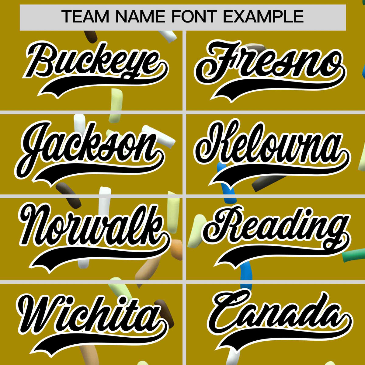 Custom Old Gold Ice Cream Cone Graffiti Pattern Full-Snap Varsity Letterman Jackets