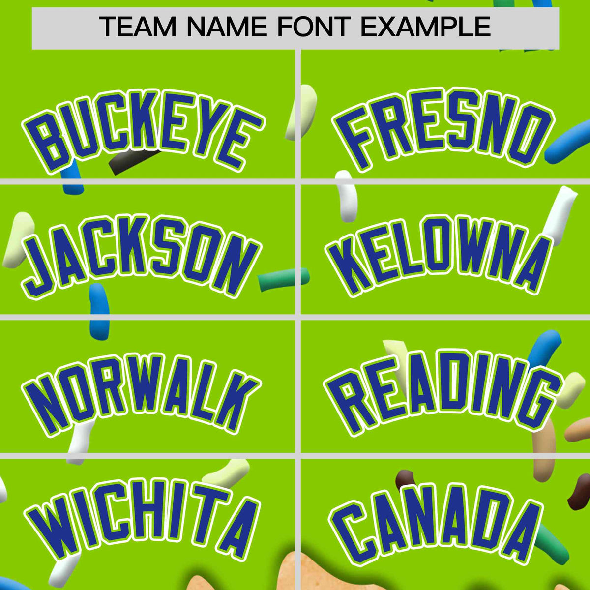 Custom Neon Green Ice Cream Cone Graffiti Pattern Full-Snap Varsity Letterman Jackets