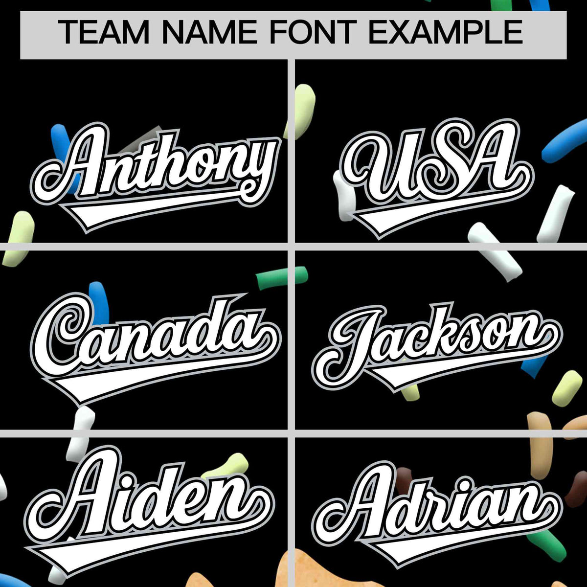 Custom Black Ice Cream Cone Graffiti Pattern Full-Snap Varsity Letterman Jackets| KXKSHOP