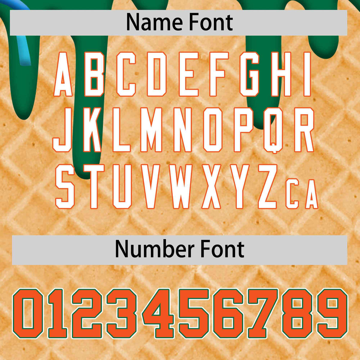 Custom Kelly Green Ice Cream Cone Graffiti Pattern Full-Snap Varsity Letterman Jackets| KXKSHOP