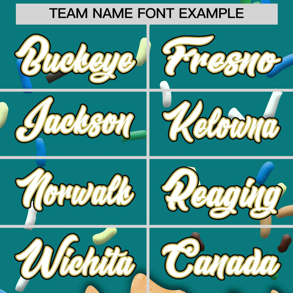 Custom Teal Ice Cream Cone Graffiti Pattern Full-Snap Varsity Letterman Jackets