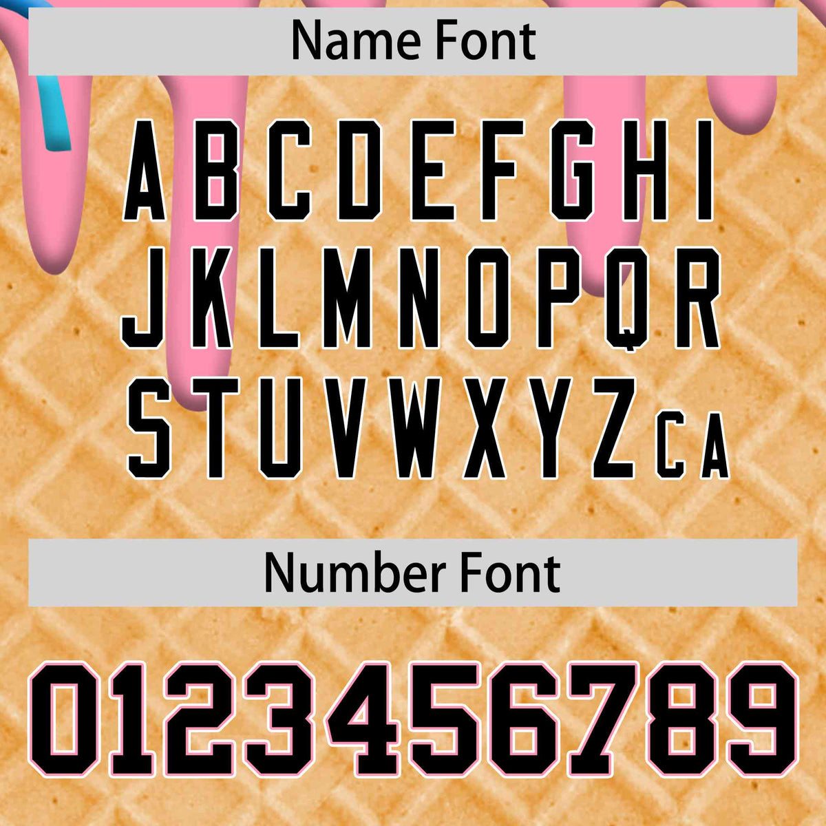 Custom Light Pink Ice Cream Cone Graffiti Pattern Full-Snap Varsity Letterman Jackets