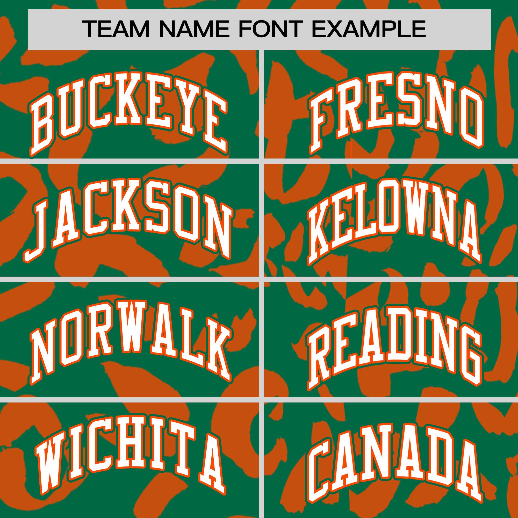 Custom Kelly Green Orange Varsity Full-Snap Leopard Print Graffiti Pattern Letterman Baseball Jacket