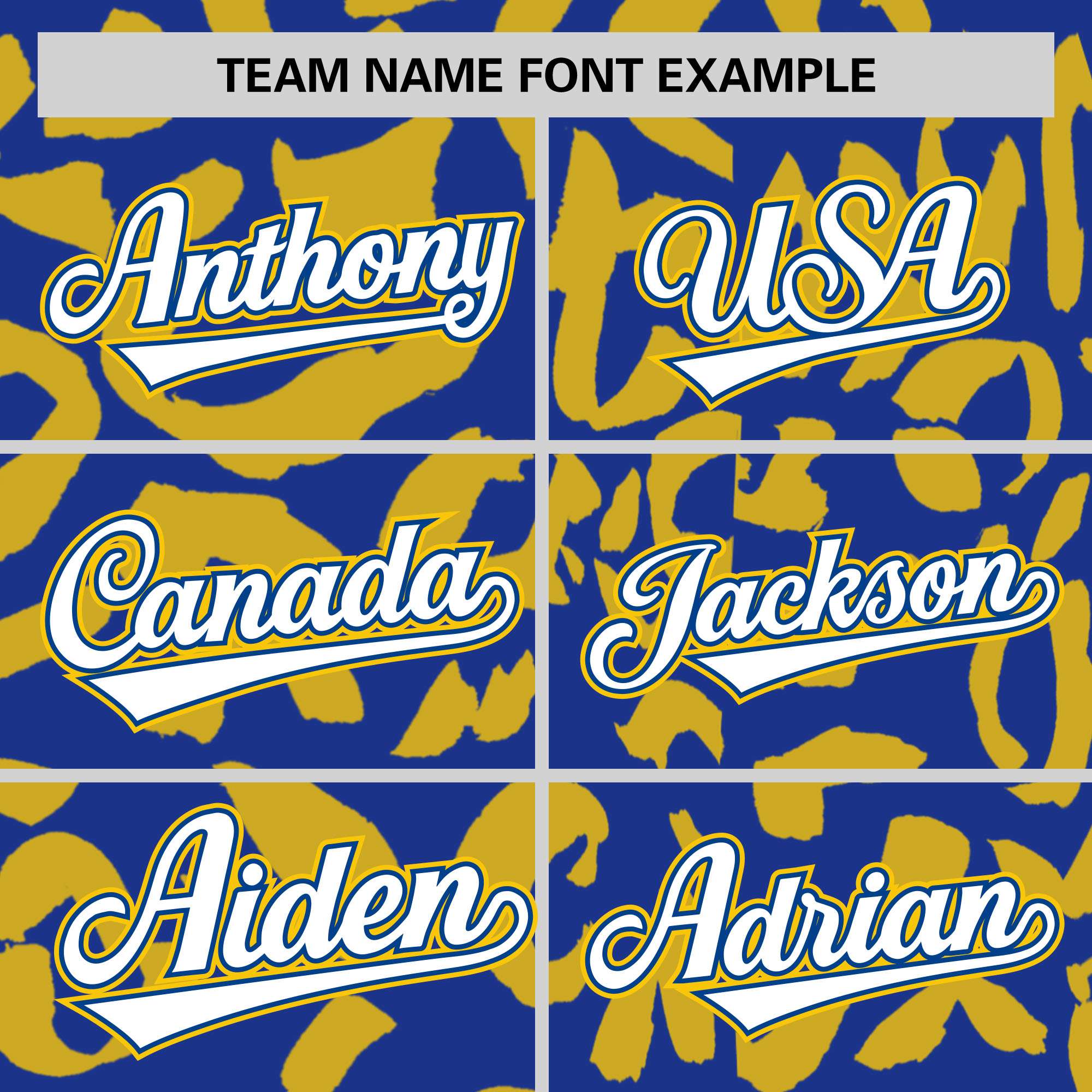 Custom Royal Gold Varsity Full-Snap Leopard Print Graffiti Pattern Letterman Baseball Jacket