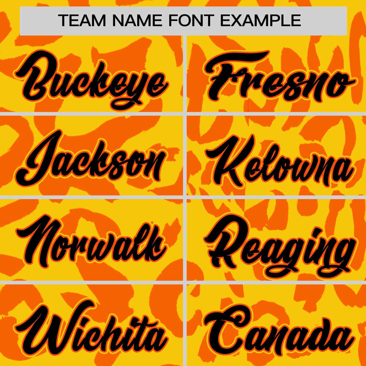 Custom Gold Orange Varsity Full-Snap Leopard Print Graffiti Pattern Letterman Baseball Jacket