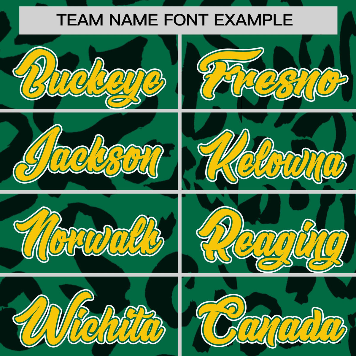 Custom Kelly Green Black Varsity Full-Snap Leopard Print Graffiti Pattern Letterman Baseball Jacket