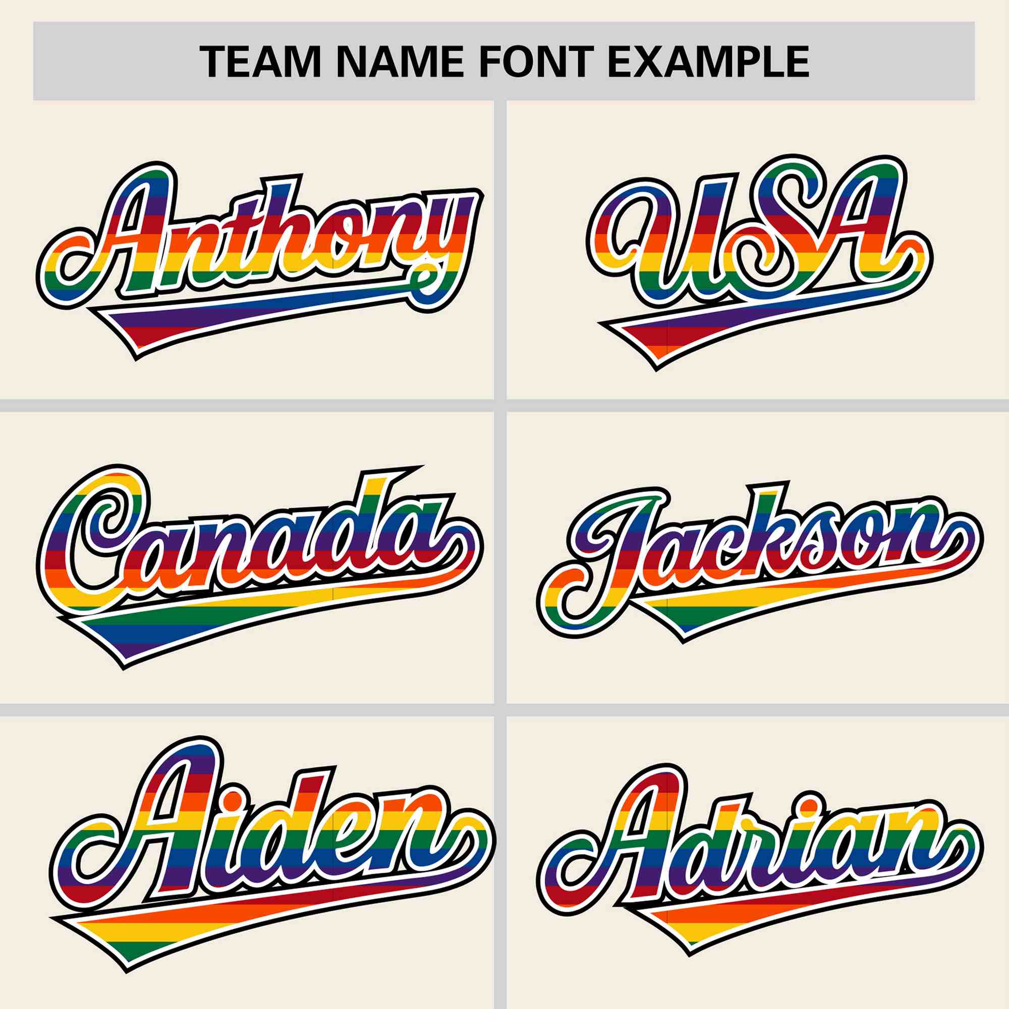 Custom Cream LGBT Rainbow For Pride Month Classic Style Letterman Baseball Jacket