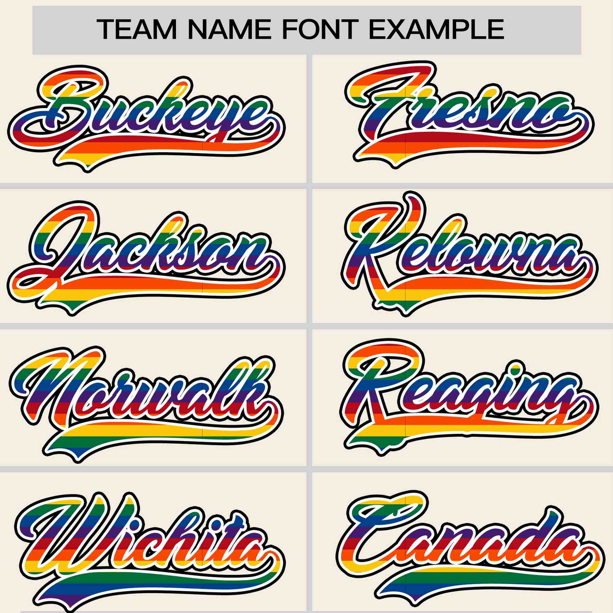 Custom Cream LGBT Rainbow For Pride Month Classic Style Letterman Baseball Jacket