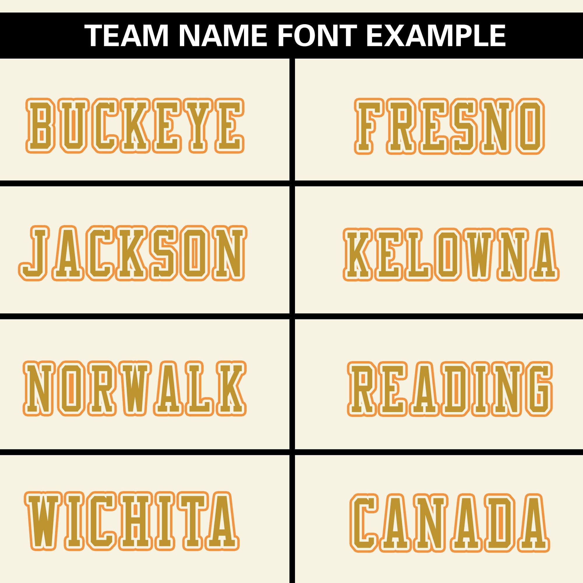 Custom Cream Orange Varsity Full-Snap Color Block Letterman Jacket