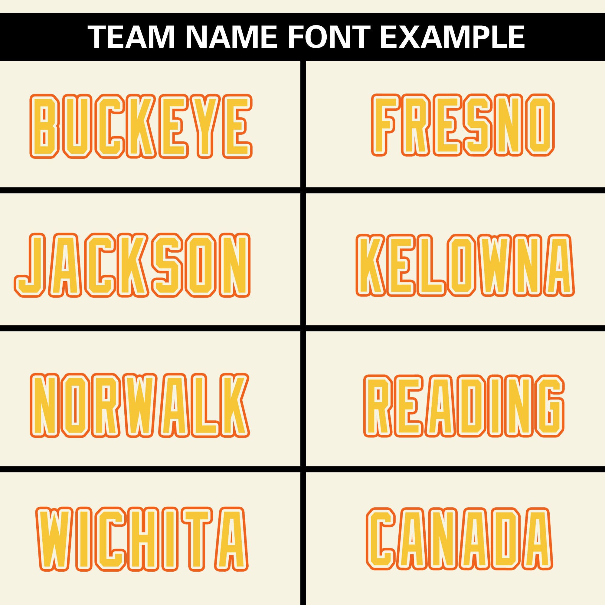 Custom Cream Orange Varsity Full-Snap Color Block Letterman Jacket