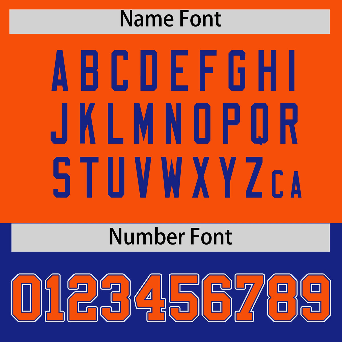 Custom Orange Royal Color Block Bomber Varsity Baseball Jacket