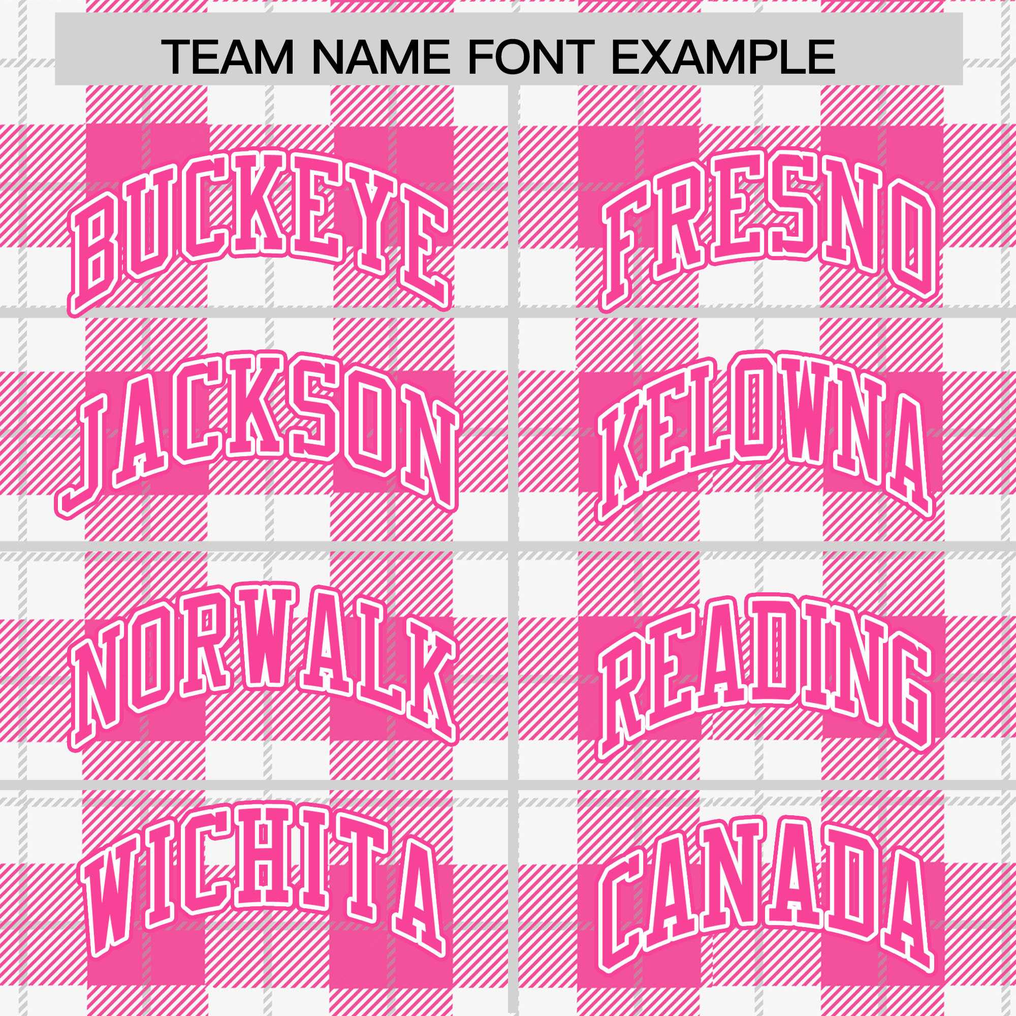 Custom Pink White Varsity Full-Snap Plaid Pattern Letterman Baseball Jacket