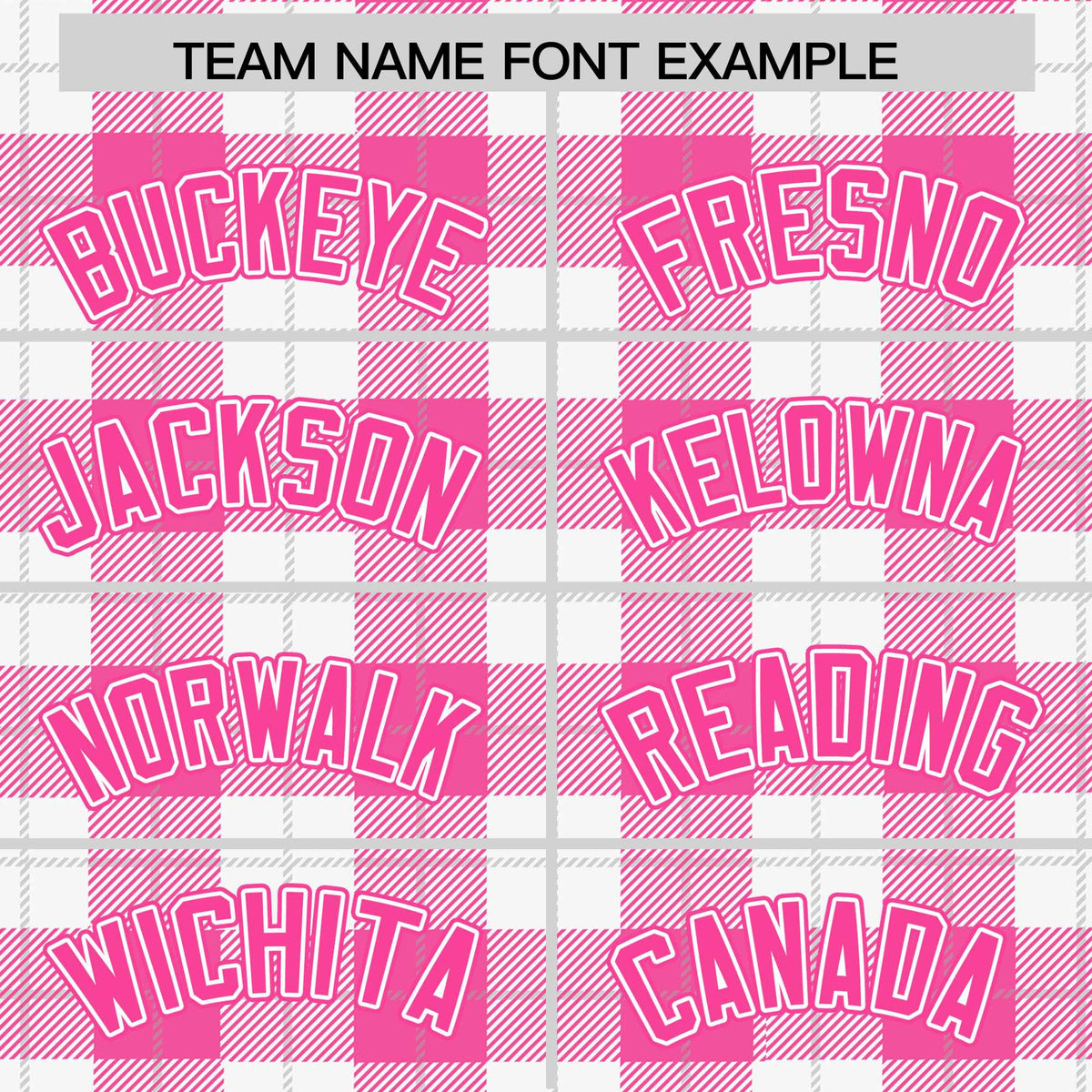 Custom Pink White Varsity Full-Snap Plaid Pattern Letterman Baseball Jacket
