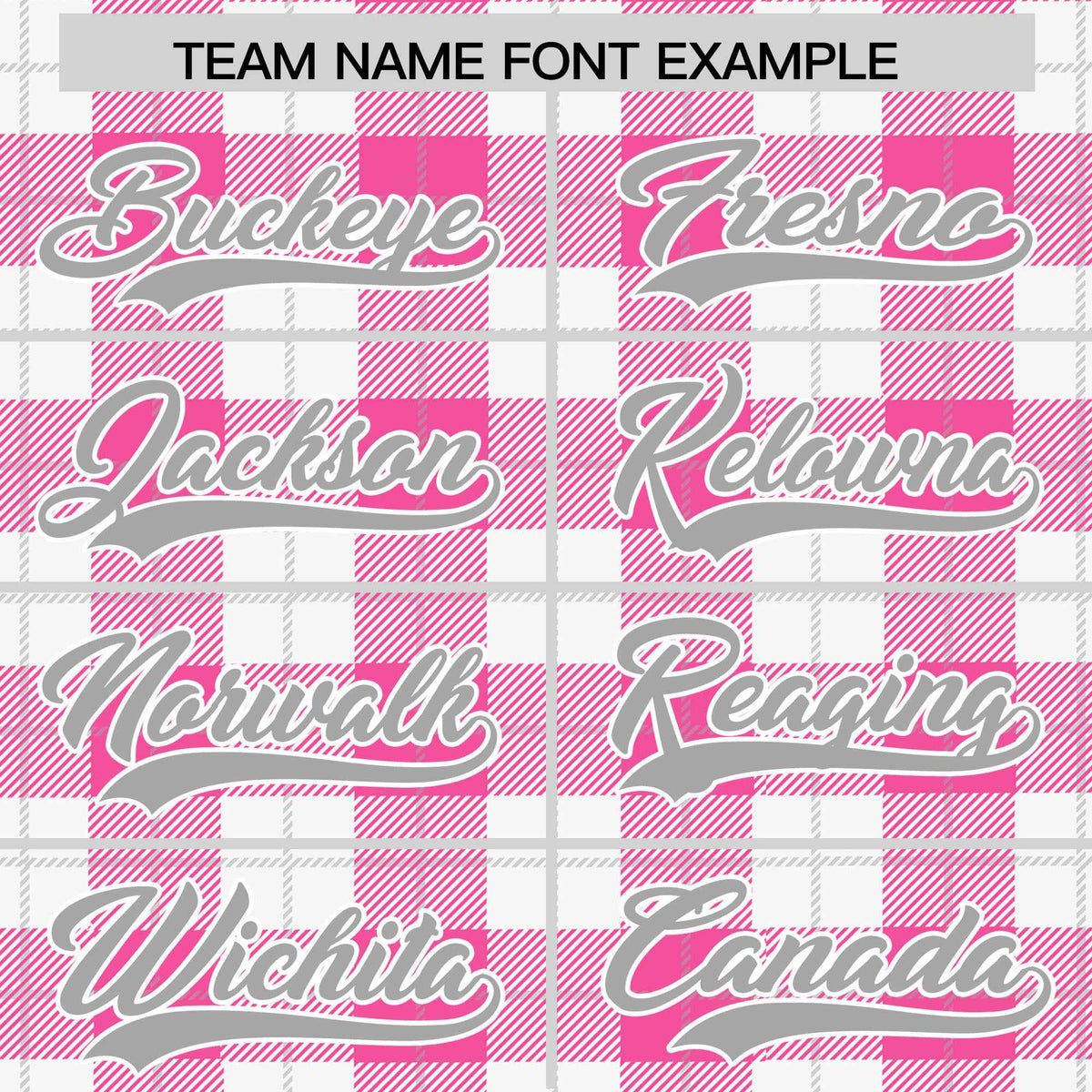 Custom Pink White Varsity Full-Snap Plaid Pattern Letterman Baseball Jacket