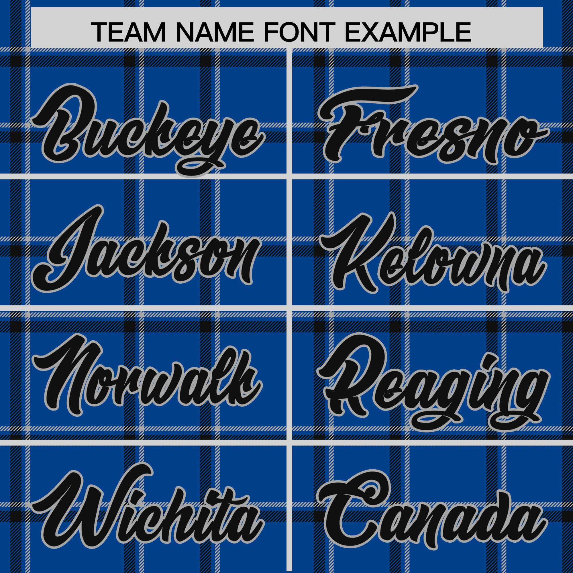 Custom Blue Varsity Full-Snap Plaid Pattern Letterman Baseball Jacket