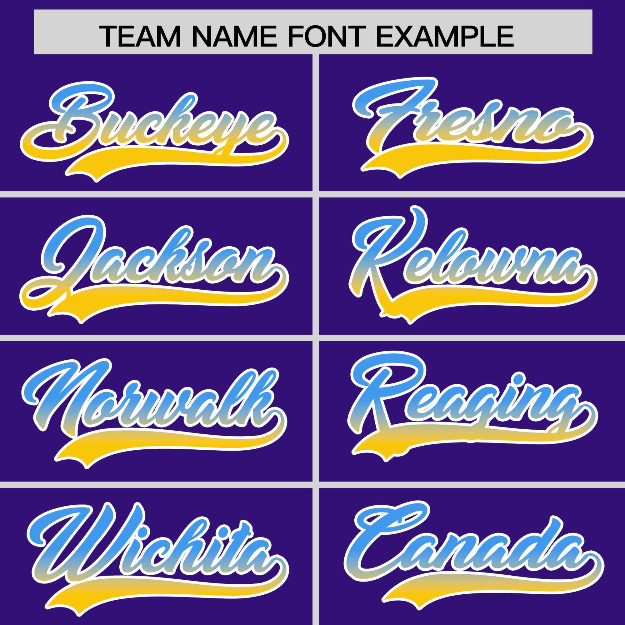 Custom Purple Powder Blue-Gold Gradient Varsity Full-Snap Raglan Sleeves Baseball Jacket