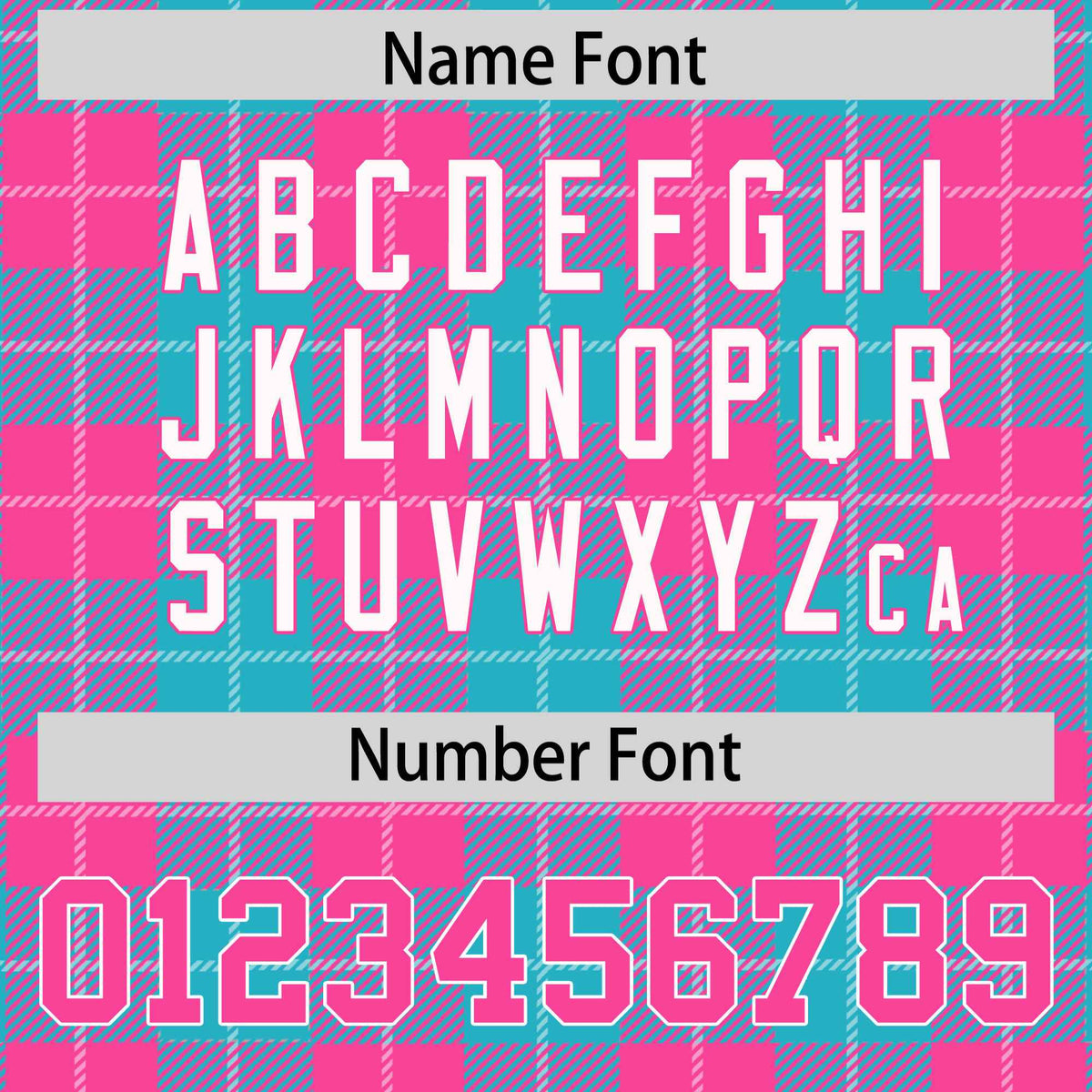 Custom Sky Blue Pink-White Varsity Full-Snap Plaid Pattern Letterman Baseball Jacket