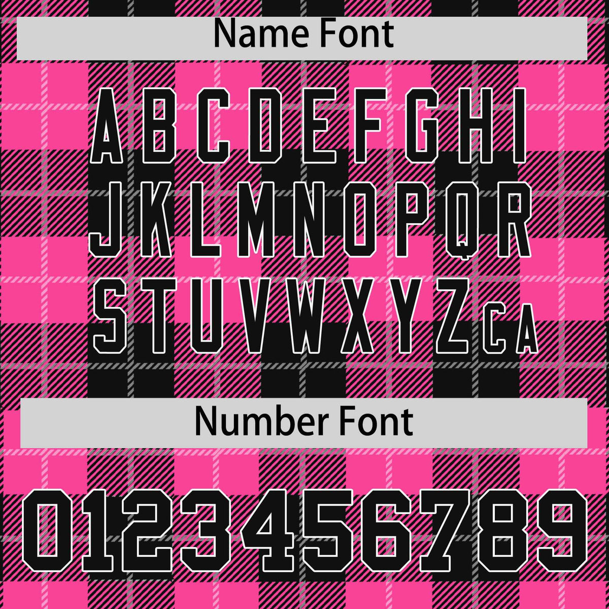 Custom Pink Black-White Varsity Full-Snap Plaid Pattern Letterman Baseball Jacket