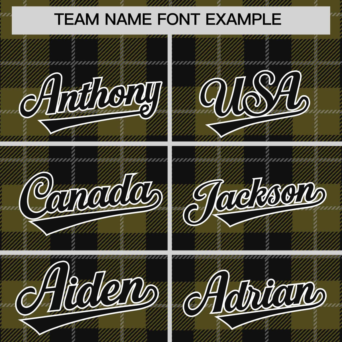 Custom Olive Black-Gray Varsity Full-Snap Plaid Pattern Letterman Baseball Jacket