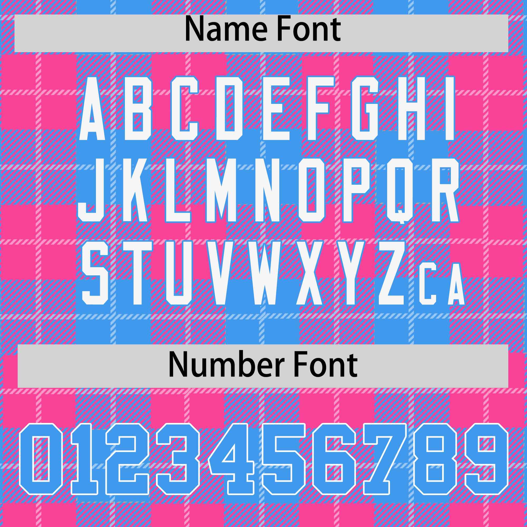 Custom Pink Powder Blue-White Varsity Full-Snap Plaid Pattern Letterman Baseball Jacket