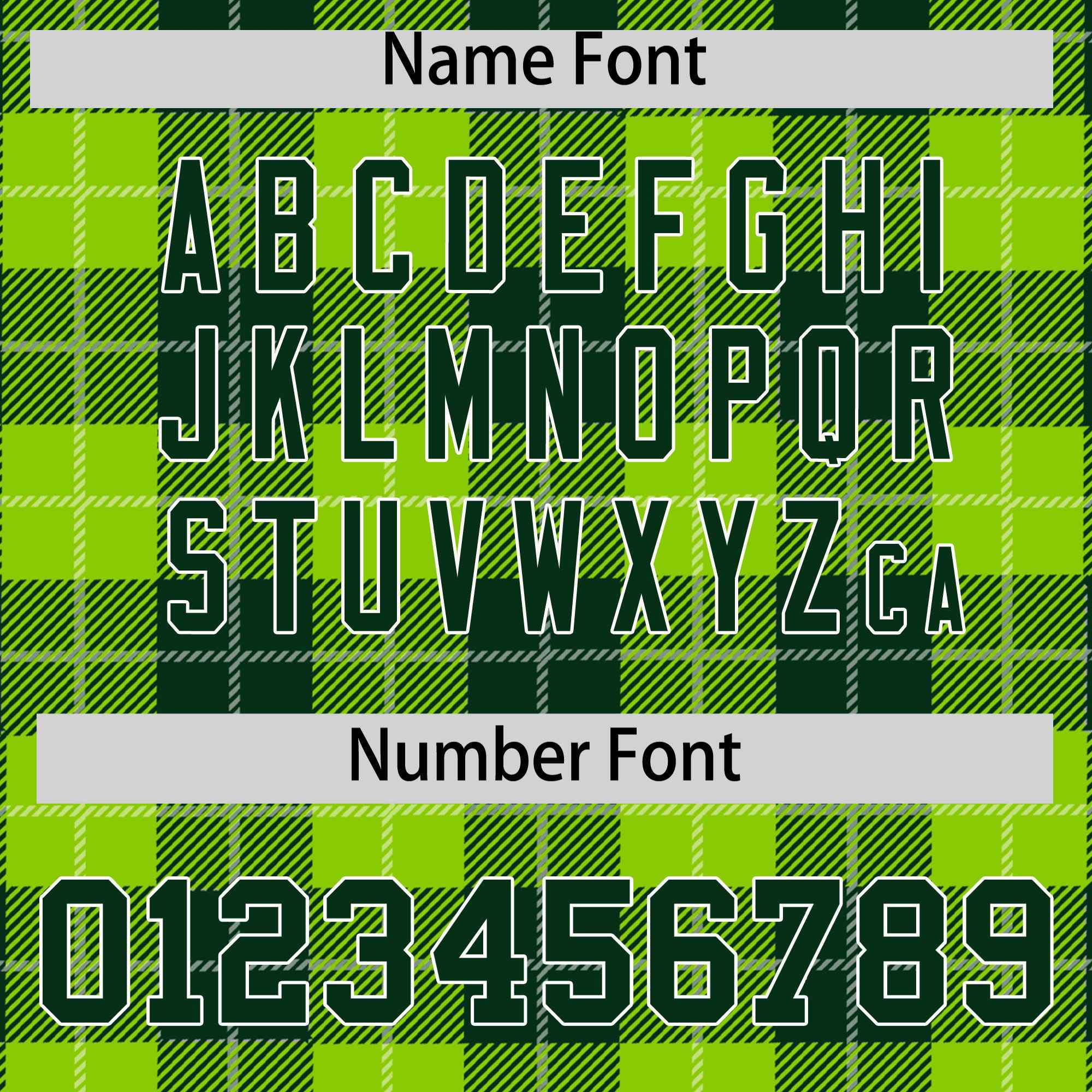 Custom Neon Green Green-White Varsity Full-Snap Plaid Pattern Letterman Baseball Jacket