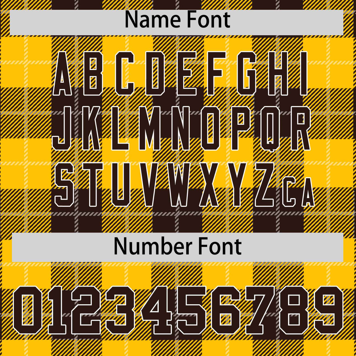 Custom Brown Gold-White Varsity Full-Snap Plaid Pattern Letterman Baseball Jacket