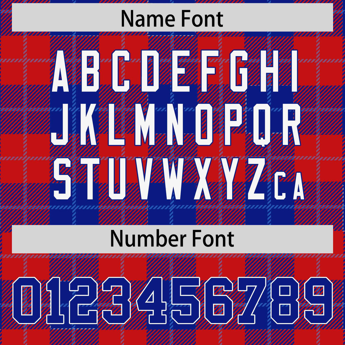 Custom Red Royal-Powder Blue Varsity Full-Snap Plaid Pattern Letterman Baseball Jacket