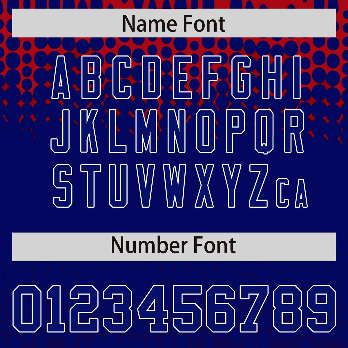 Custom Red Royal Gradient Varsity Full-Snap Polka Dot Pattern Letterman Baseball Jacket