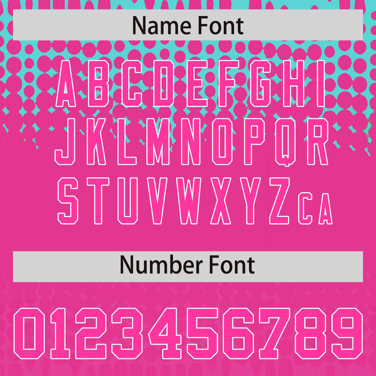 Custom Bright Green Pink Gradient Varsity Full-Snap Polka Dot Pattern Letterman Baseball Jacket