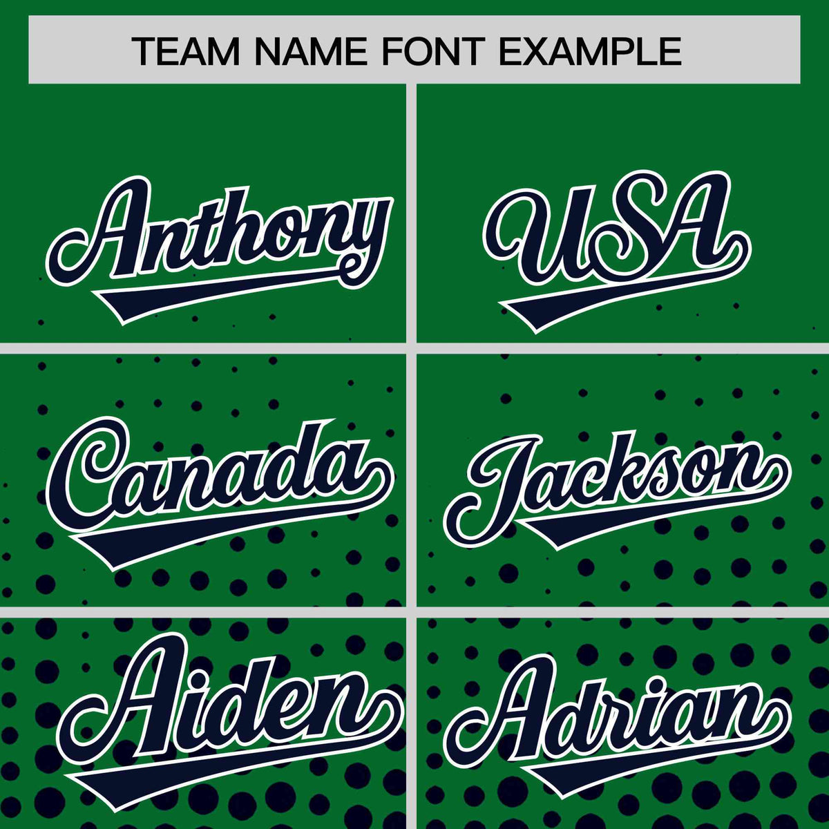 Custom Kelly Green Navy Gradient Varsity Full-Snap Polka Dot Pattern Letterman Baseball Jacket