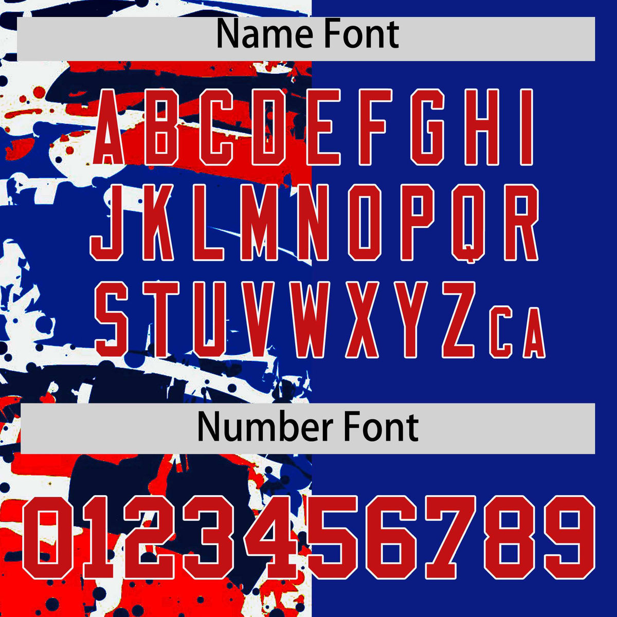 Custom Royal Navy Varsity Full-Snap Graffiti Pattern Letterman Baseball Jacket