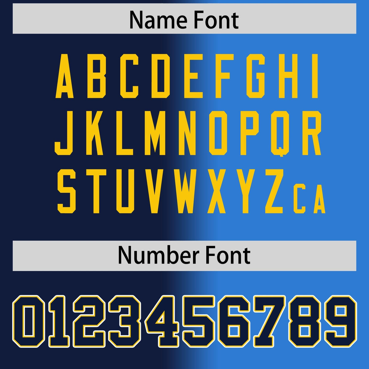 Custom Navy Powder Blue Full-Zip Gradient Fashion Letterman Bomber Jacket