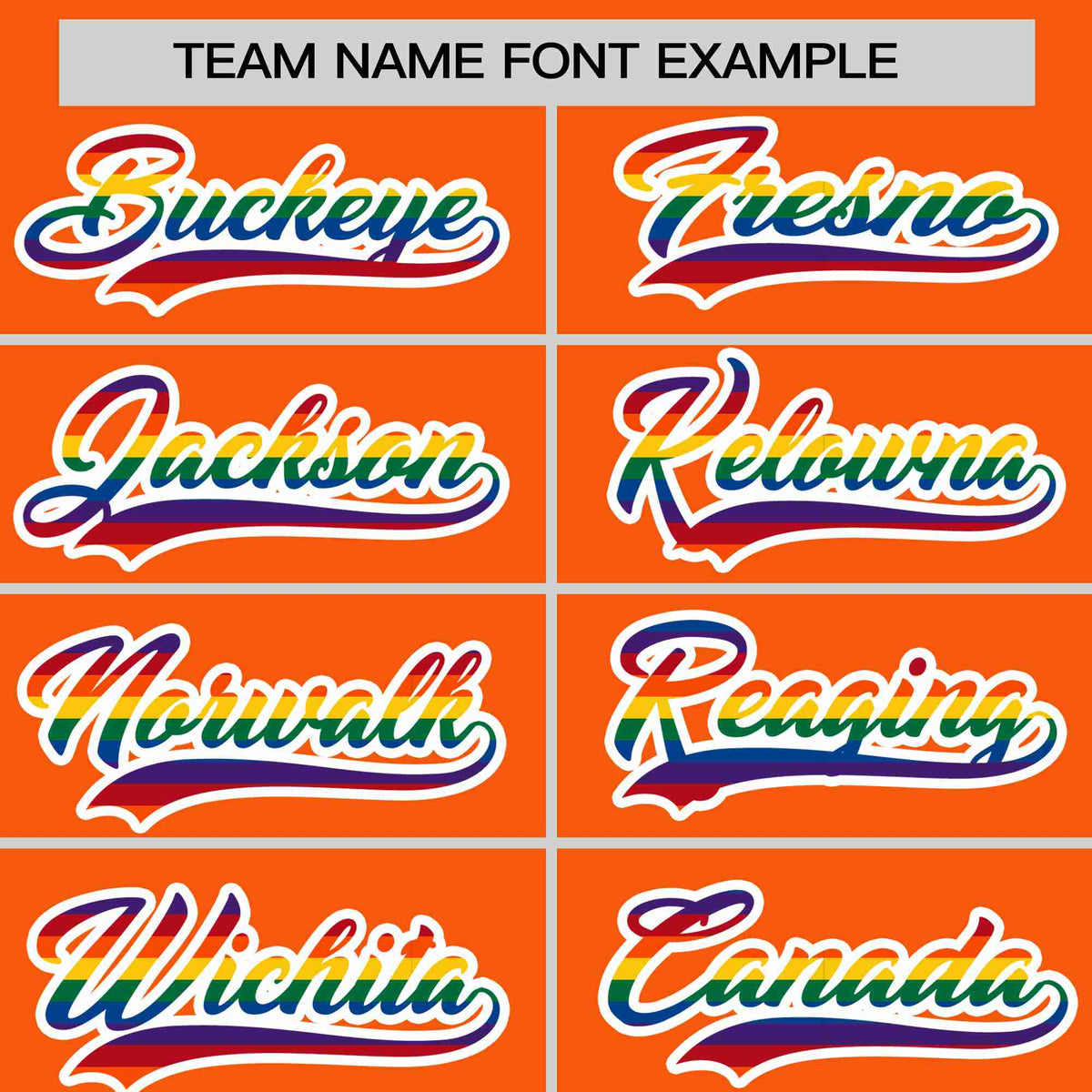 Custom Orange LGBT Rainbow For Pride Month Classic Style Letterman Bomber Jacket