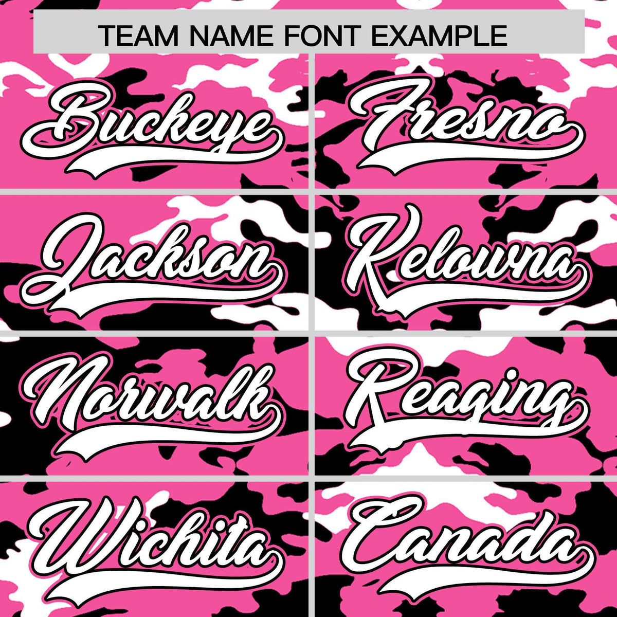 Custom Pink Black-White Varsity Full-Zip Camo Letterman Bomber Jacket