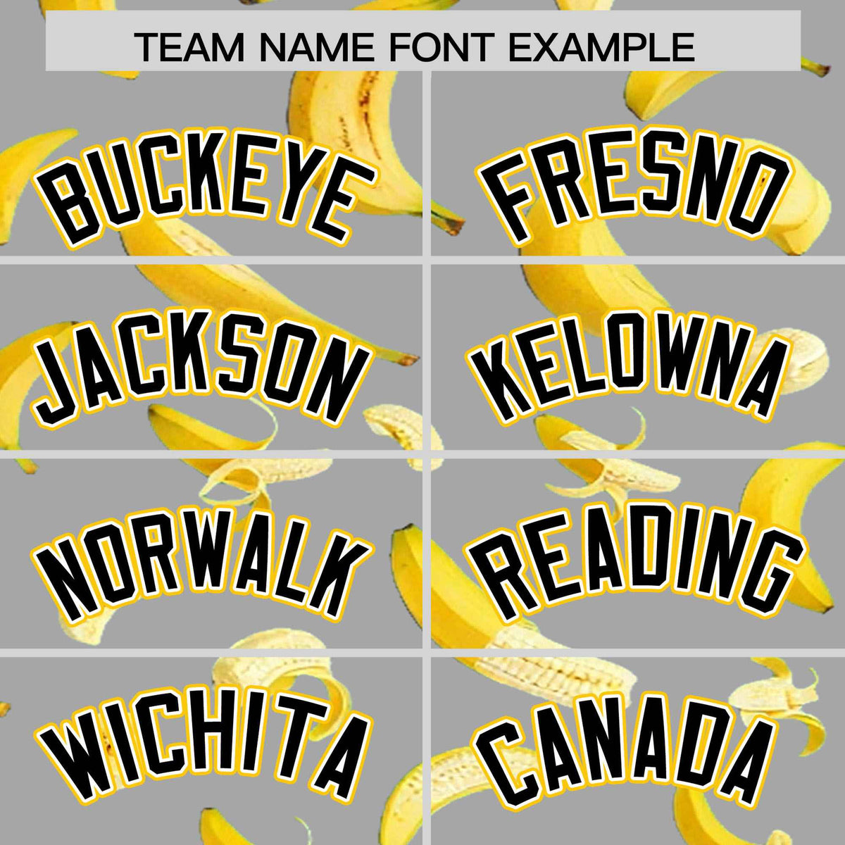 Custom Gray Varsity Full-Zip Banana Pattern Letterman Bomber Jacket | Graffiti Pattern | Embroidery&amp;Dye-sublimation printing | KXKSHOP