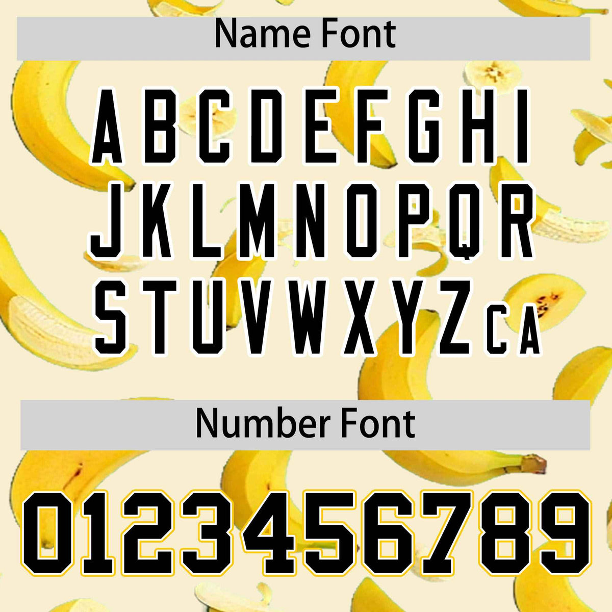 Custom Cream Varsity Full-Zip Banana Pattern Letterman Bomber Jacket | Graffiti Pattern | Embroidery&amp;Dye-sublimation printing | KXKSHOP